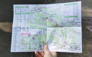 高尾山のルートマップ